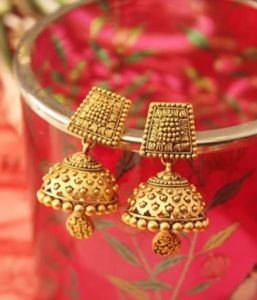 E25 Lightweight Traditional Daily Wear Earring Jhumki Jhumka for Girls   Women