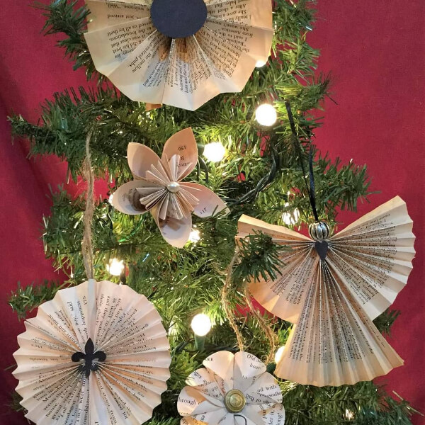 Beautiful Newspaper Hanging Crafts for Christmas