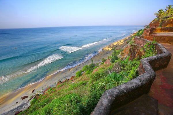 Varkala Seabed in God's Own Country "Kerala" Best Destinations for Solo Trip in India