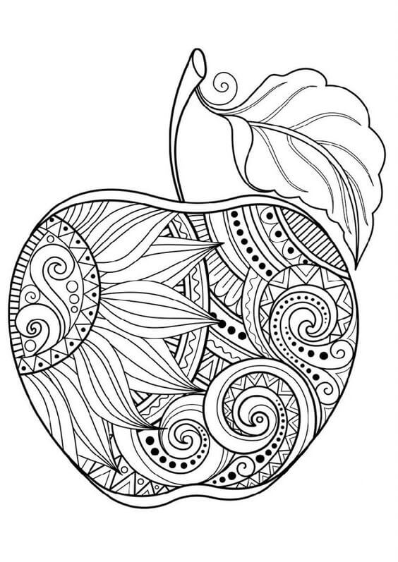 Easy Apple Coloring Pages for Toddlers-Apple Coloring Pages for Kids to Entertain Themselves
