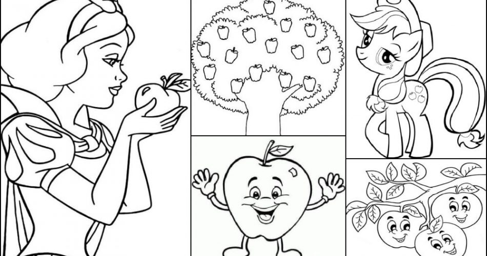 Creative Apple Coloring Pages for Kids to Have Fun