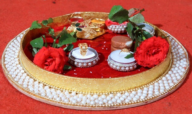 Engagement Ring Thali Decoration-20 effortless home engagement decoration ideas in 2023