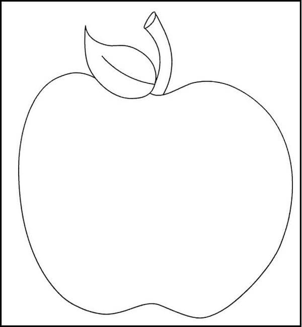 Printable Apple Coloring Page-Colorful Apple Drawings for Kids to Enjoy