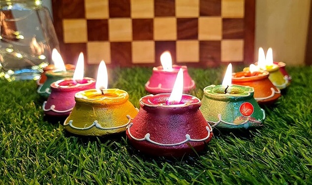 Go-Green Diya Decoration Possibilities for Diya decoration 