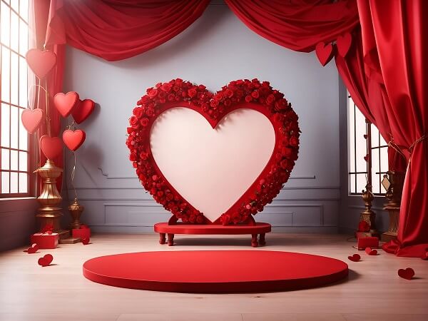 Heart-Shaped, Engagement Background Decor-Twenty practical engagement decoration ideas for the home in 2023