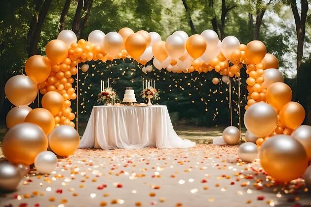 Ring Ceremony Balloon Decor Idea-Twenty uncomplicated decorating plans for a home engagement in 2023