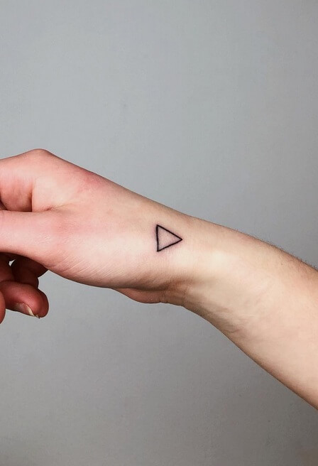 Simple Triangle Tattoo Design-20 Creative Triangle Tattoos to Look at in 2023