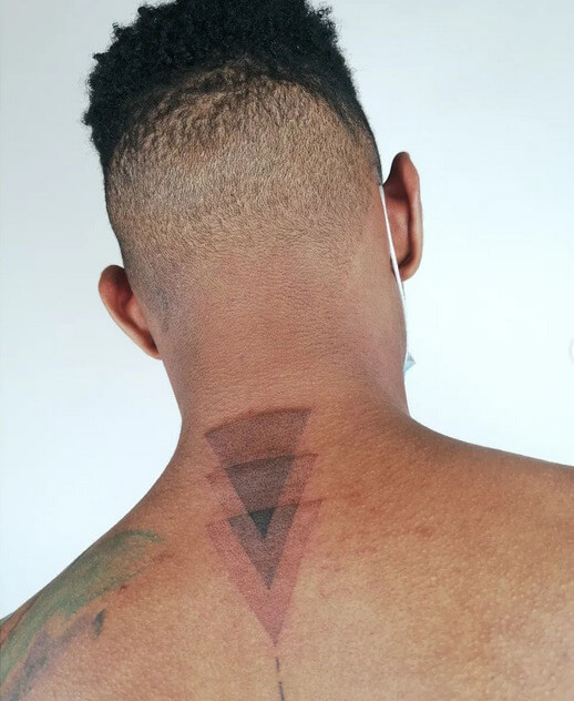 Triple Reflected Triangle Tattoo With Meaning-Exciting Triangle Tattoo Ideas for 2023