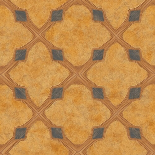 2D Stylized Floor Tiles Pattern Design