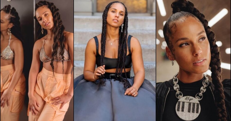Amazing Cornrows and Braids Hairstyles By Alicia Keys