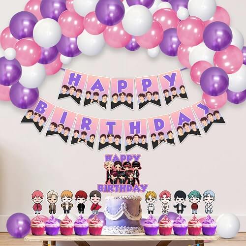BTS Army Birthday Party Decoration Idea