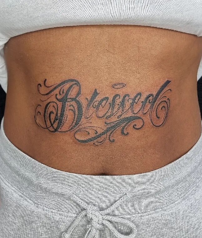 Big Blessed Tattoos For Females