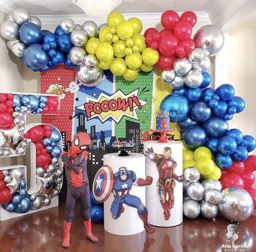 Birthday Party Decorations On Avengers Theme
