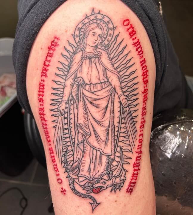 Catholic Mary Tattoo