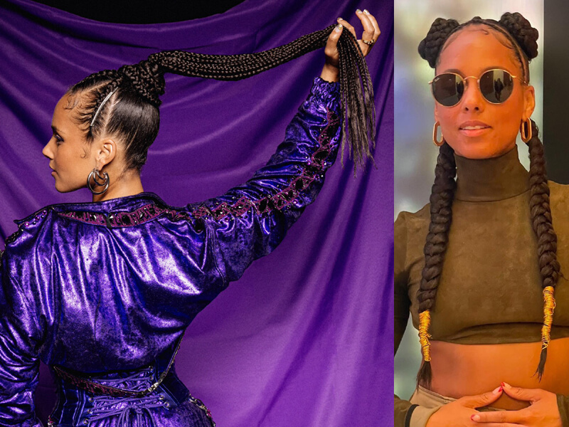 Cornrows and Braids Hairstyles By Alicia Keys