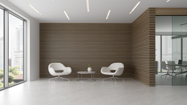 Elegant PVC Wall Panel Design for Office