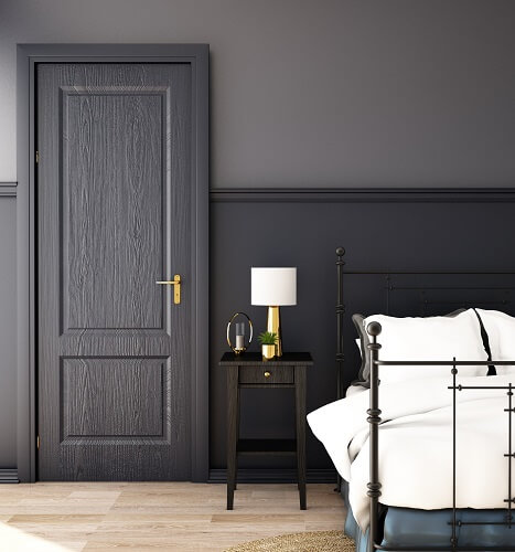 Elegant Plywood Door Design for Bedroom