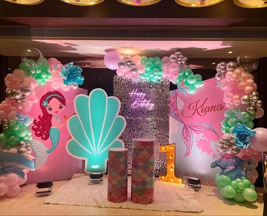 Little Mermaid Theme Birthday Decoration