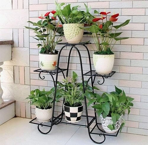 Low Carbon Steel Flower Pot Stand Design