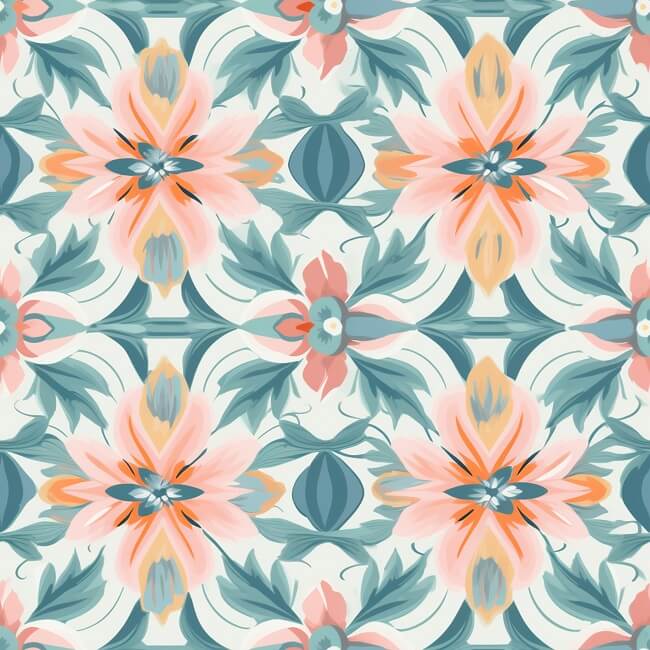 Minimalist Flower Tile Designs