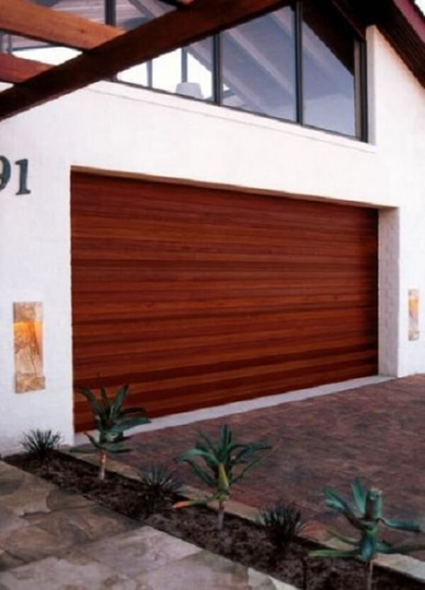 Minimalist Garage Design With Big Doors