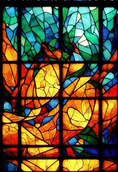 Painted Glass Window Design