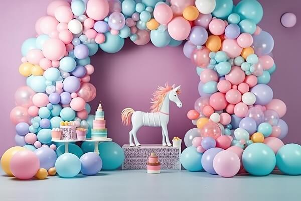 Pastel Color Birthday Party Decorations-