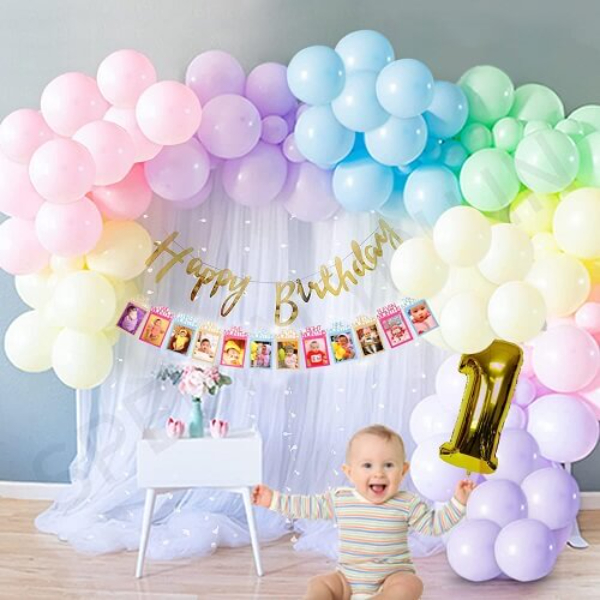  Pastel Theme First Birthday Decoration Idea-Twenty ideas for decorating for a first birthday at home in the year 2023