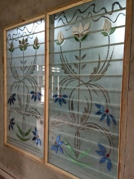 Patterned Glass Design for Window