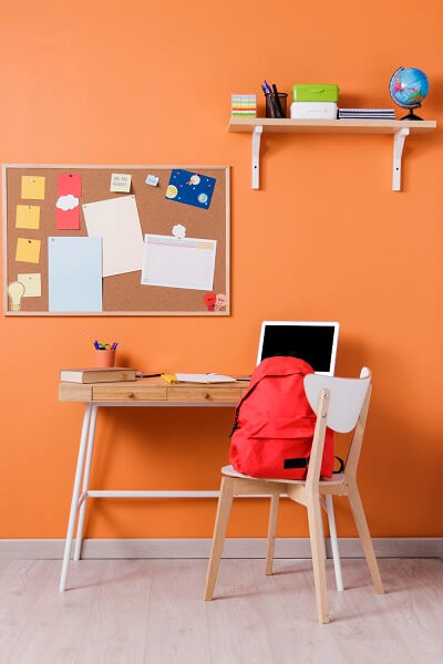 Simple Study Table Room Design