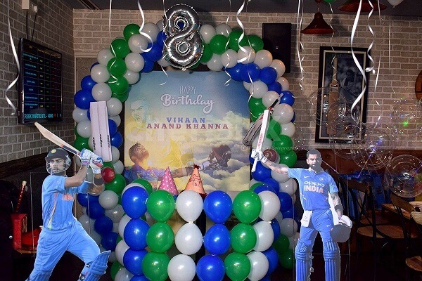 Sporty Cricket Birthday Party Decoration