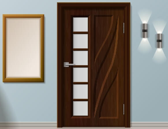 Square Plywood Main Door Design