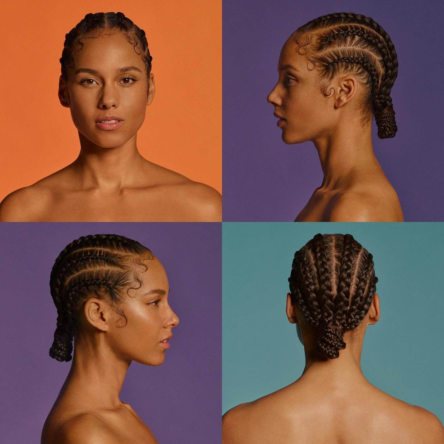 Stunning Cornrows and Braids Hairstyles By Alicia Keys