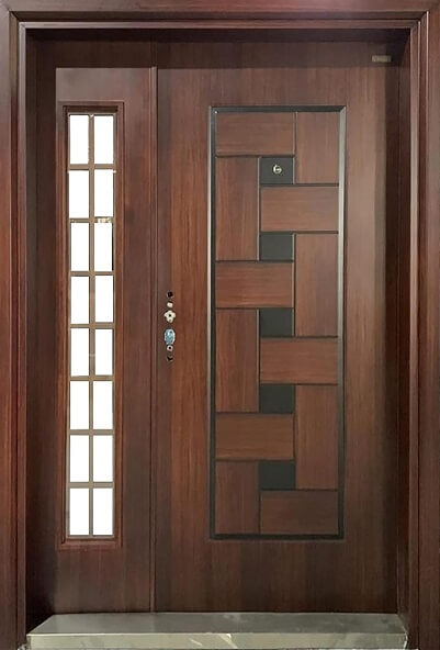 Stylish Plywood Safety Door Design