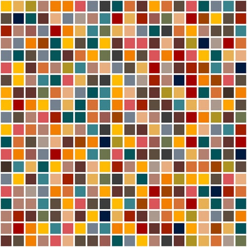 Awesome Multicolour Square Pattern Elevation Tiles Design