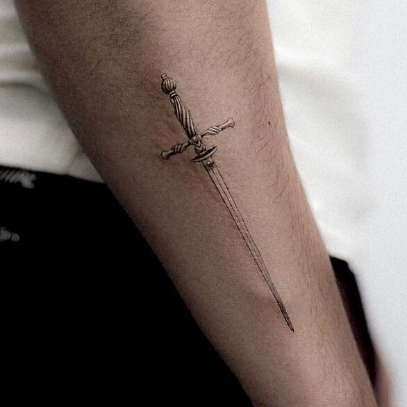 Cool Sword Tattoo Design