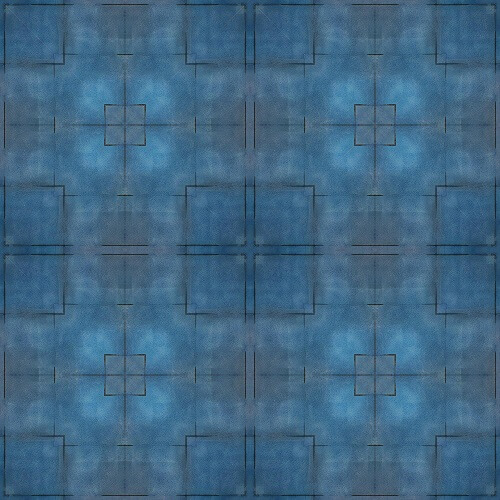Seamless Pattern Blue Tiles Design For Home