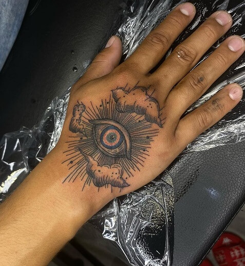  Unique & Customized Evil Eye Tattoo Design For Hand