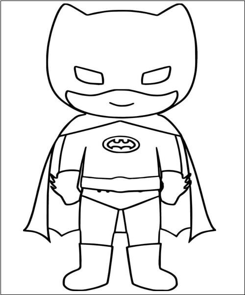 Baby Batman - Coloring Pages For Kids