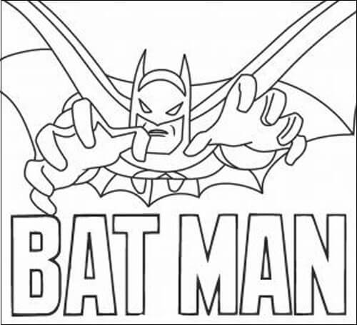 Batman Coloring Page Activities For Kids